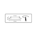 Spot encastré GU10 rond blanc Ø8cm