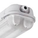 Réglette étanche IP65 pour tube LED T8 G13 2x36W 120cm gris