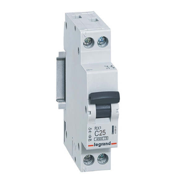 Disjoncteur modulaire 1PN 25A 4500A