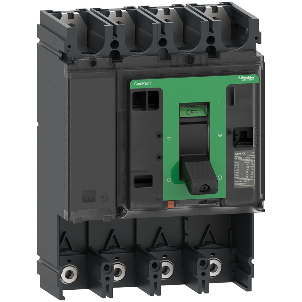 Disjoncteur compact NSX630F 4P 630A 36KA sans déclencheur