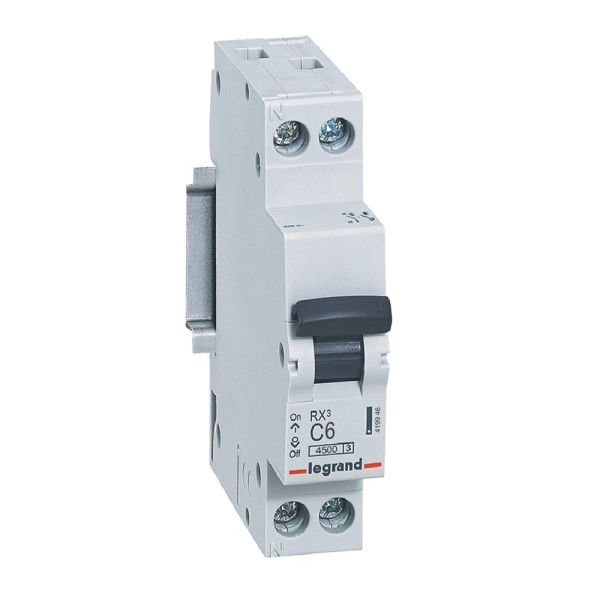 Disjoncteur modulaire 1PN 6A 4500A