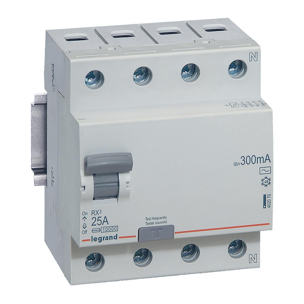 Disjconteur différentiel 4P 25A 300MA