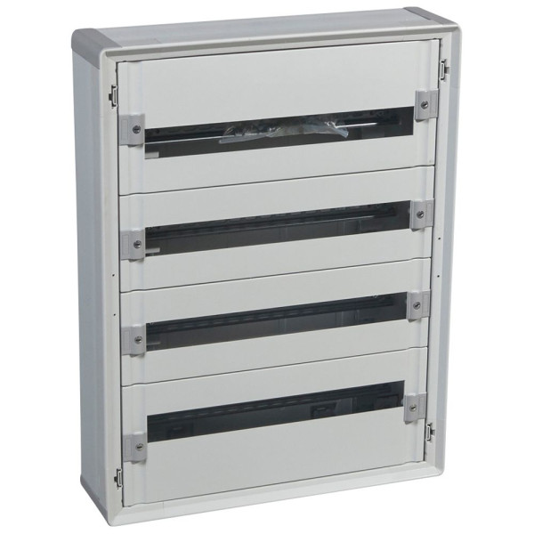 Coffret distribution isolant 4 rangé de 24 modules en SAILLIE
