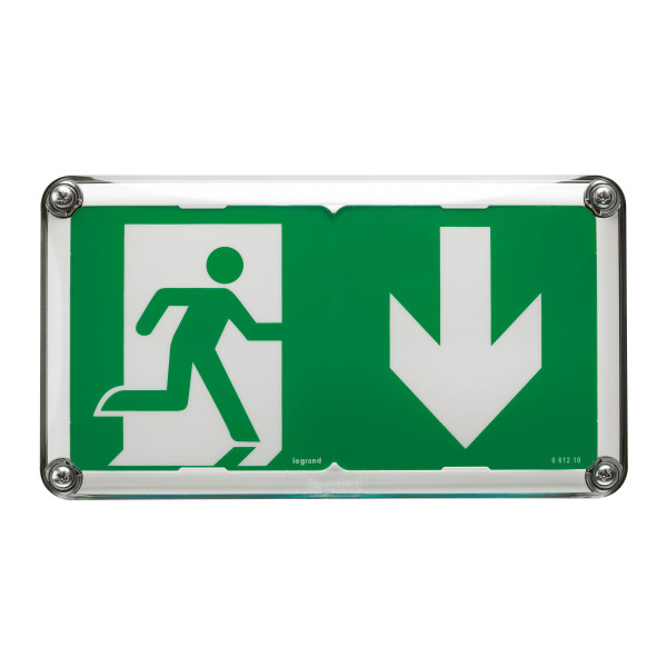 Baes d'évacuation saillie à led IP66 45lm 1h sati connecté