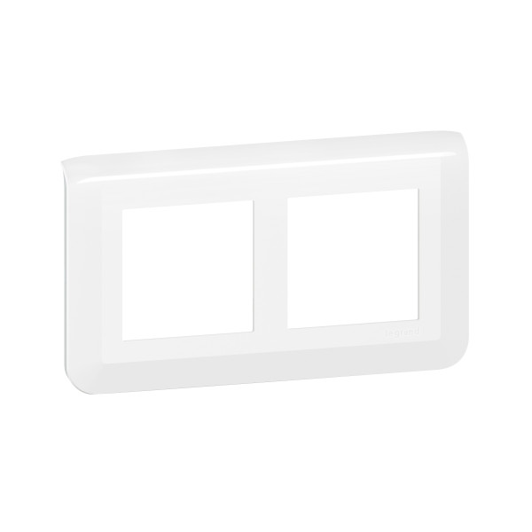 Plaque de finition horizontale  pour 2x2 modules blanc MOSAIC