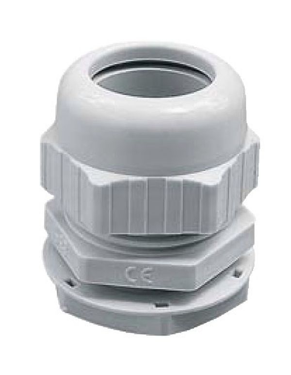 PRESSE-ÉTOUPE nylon IP68  avec écrou monté p.PG21