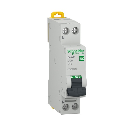 [SCHEZ9P32616] Disjoncteur P+N  - 16A - courbe C
