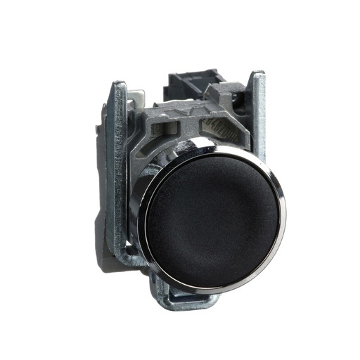 [SCHXB4BA21SGL] Bouton poussoir 22mm noir a impulsion - NO