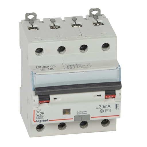 [LEG411188SGL] Disjoncteur 4P 25A 30mA