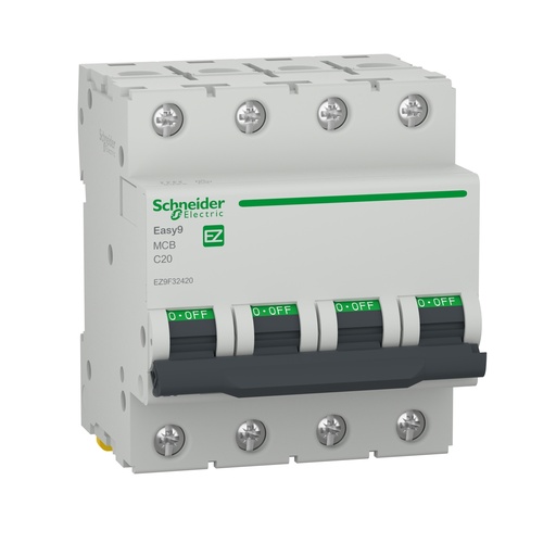 [SCHEZ9F32420] Disjoncteur 4P  - 20A - courbe C
