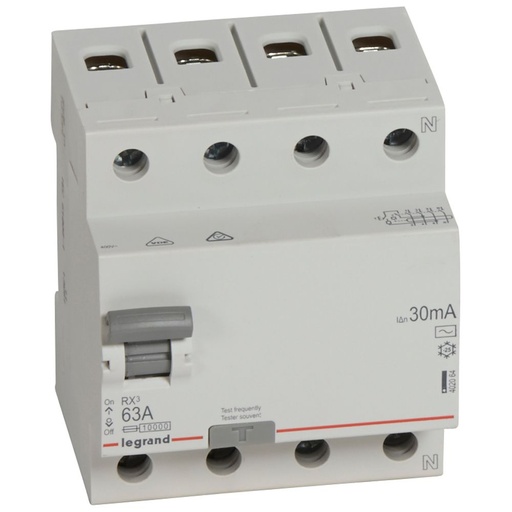 [LEG402064SGL] Interrupteur différentiel 4P 63A 30MA
