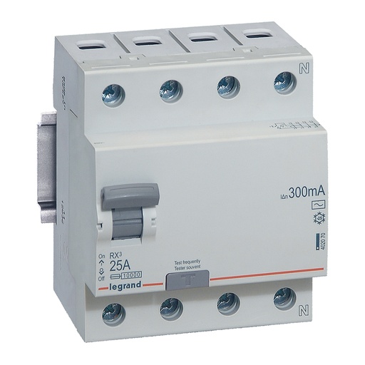 [LEG402070SGL] Disjconteur différentiel 4P 25A 300MA