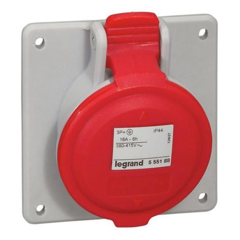 [LEG555188SGL] Prise à entraxes unifiés fixe 3P+T 16A 415V IP44