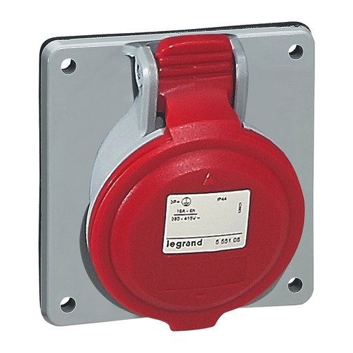 [LEG555289SGL] Prise à entraxes unifiés fixe 4P+T 32A 415V IP44