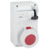 [LEG56633] Coffret avec interrupteur et prise 3P+T 32A 400V IP44