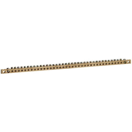 [LEG037301] Barreau laiton 12x6,5mm pour raccordement des conducteurs de protection dans XL³400 - longueur 456mm