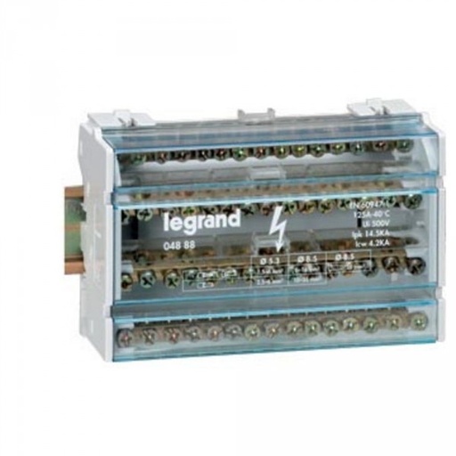 [LEG004885] Répartiteur modulaire monobloc 4P 40A 6 module