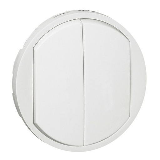 [LEG068002] Enjoliveur blanc double va et vient