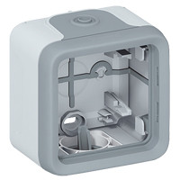 [LEG69651] Boîtier à embouts composable gris 1 poste 1 entrée 1 sortie