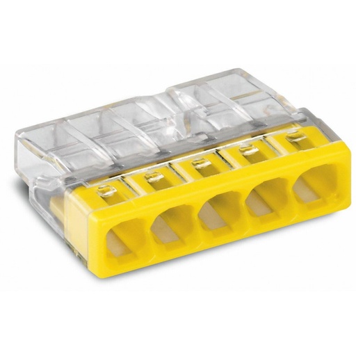 [CAP309187] Borne de Connexion Pour Fil Rigide 5 entrées Section 0.75m à 2.5mm2 (Eaton Capri)